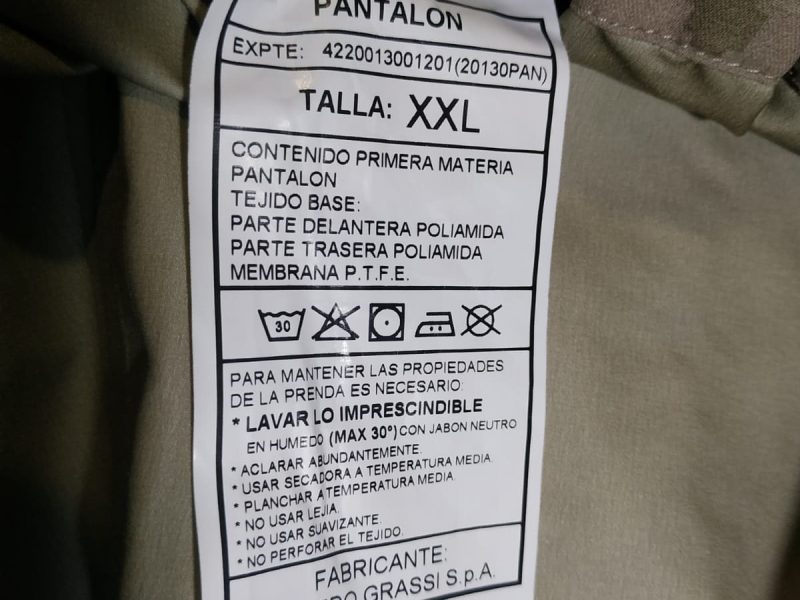 Pantalon Arido Español XXL (gore tex) Nuevo