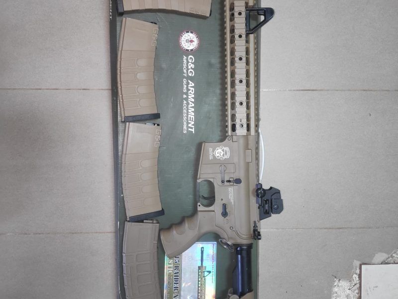 KIT COMPLETO AIRSOFT: M4 G&G UPGRADEADA, L96 UPGRADEADO Y MUCHO MAS