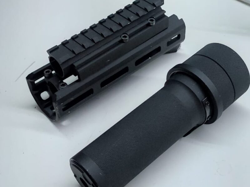 guardamanos Mlock para AKS74U y silenciador tipo PBS