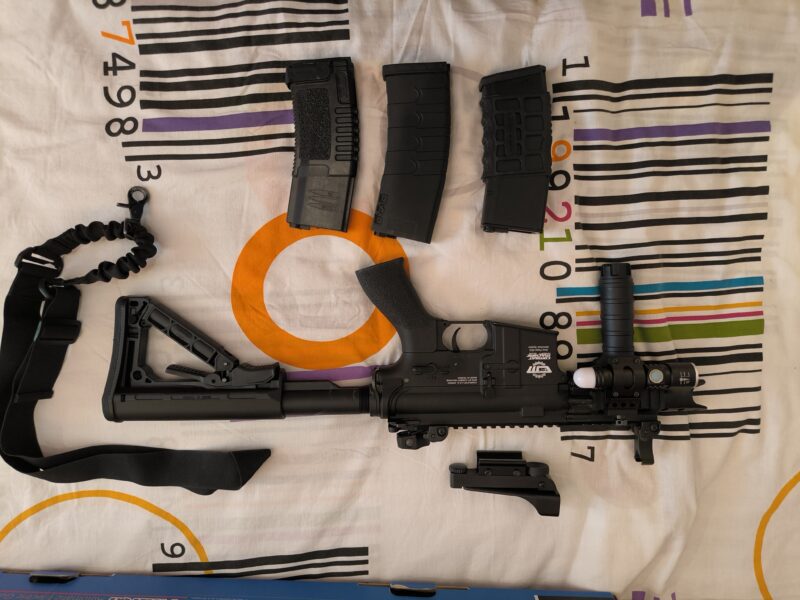 REPLICA AEG M4 G&G FIRE HAWK NEGRA
