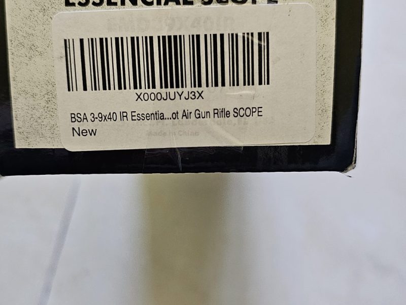 Mira telescópica BSA essencial 3-9x40 nueva a estrenar.