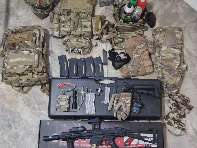 Lote equipacion airsoft