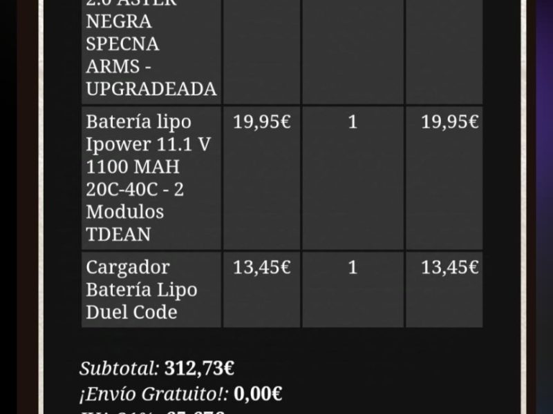 Fusil como nuevo