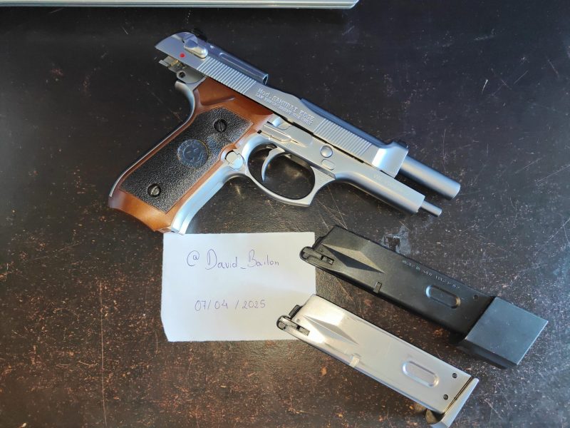 M92F WE Samurai Edge Resident Evil 7 Silver Gbb