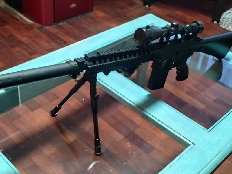 DMR Golden Eagle SR25 con accesorios