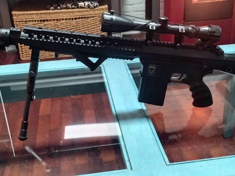 DMR Golden Eagle SR25 con accesorios