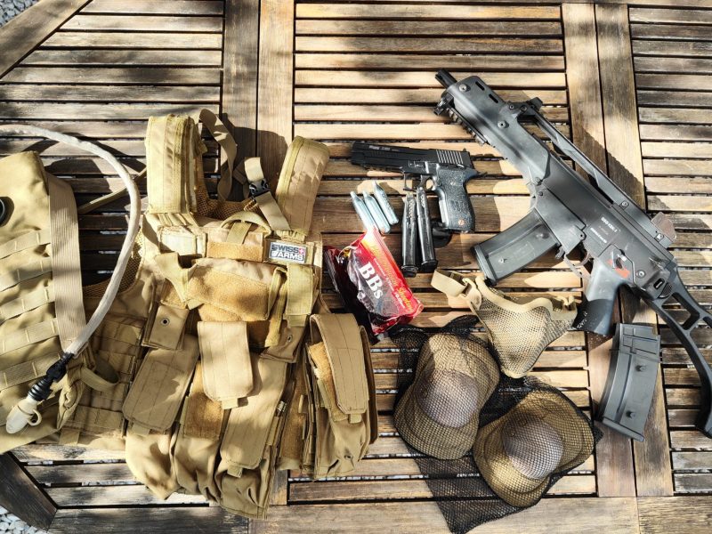 Lote Completo de Airsoft, listo para Jugar