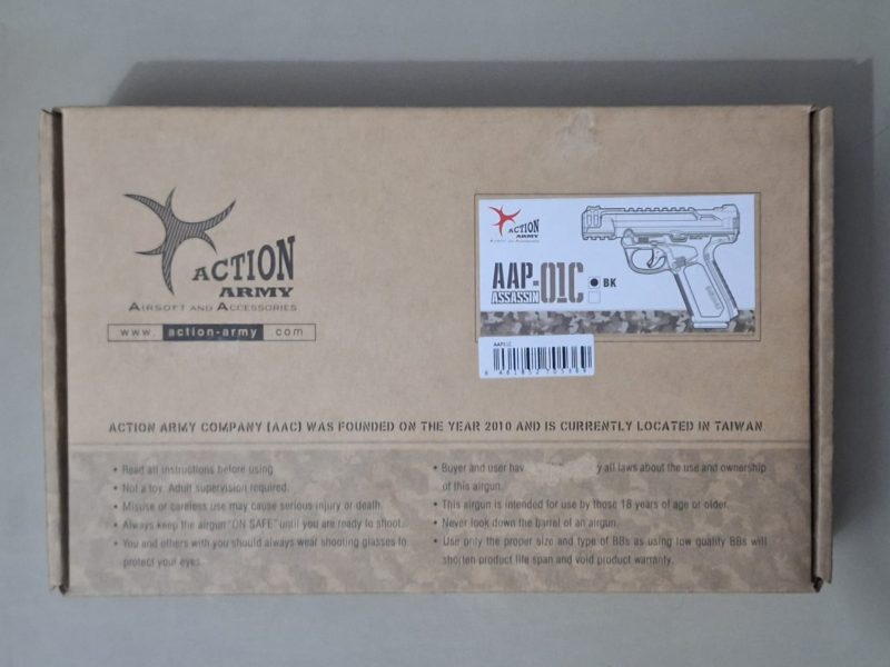 PISTOLA GAS ACTION ARMY AAP-01C SHINOBI NEGRA