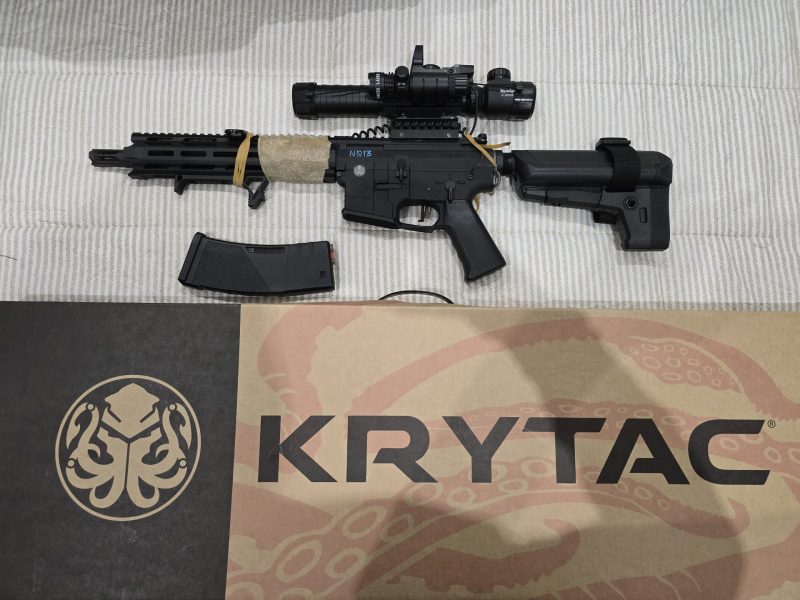 REPLICA AEG M4 KRYTAC TRIDENT MK2 CRB M-LOK NEGRA