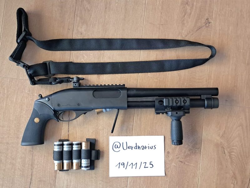 Tokyo Marui M870 Breacher Negro Forearm G&P