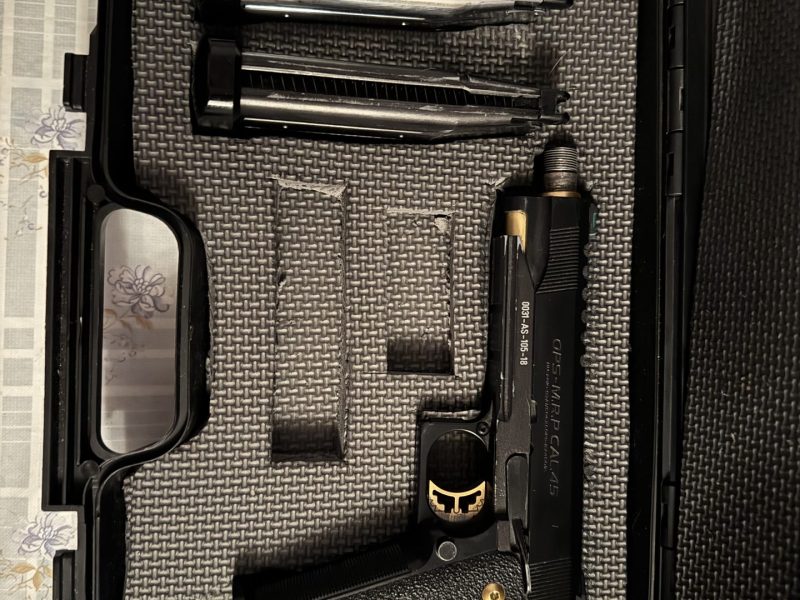 REPLICA GBB PISTOLA HI-CAPA 5.1 TOKYO MARUI GOLD MATCH NEGRA