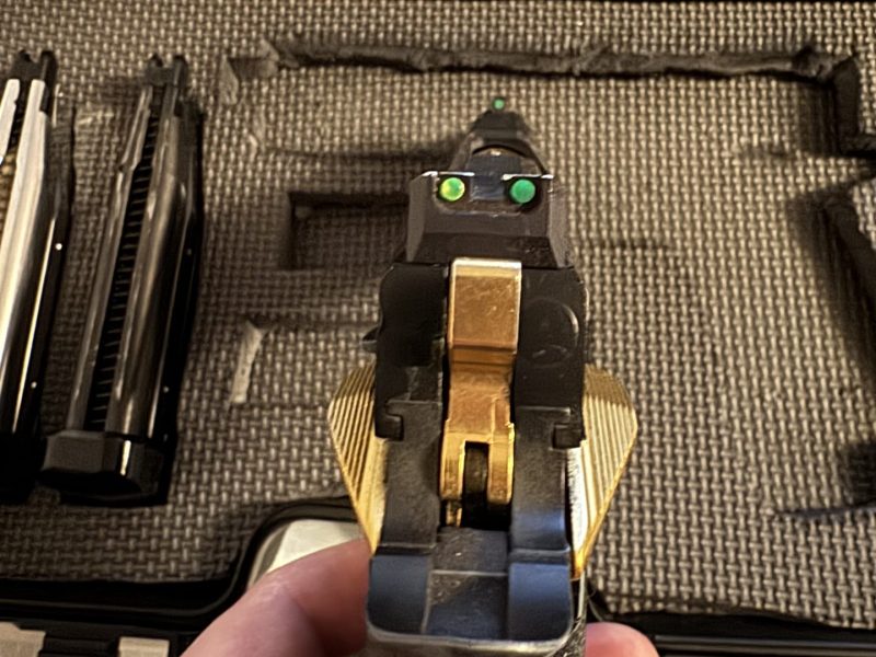 REPLICA GBB PISTOLA HI-CAPA 5.1 TOKYO MARUI GOLD MATCH NEGRA