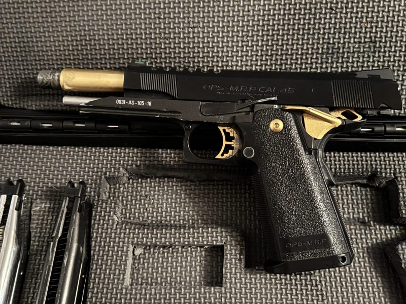 REPLICA GBB PISTOLA HI-CAPA 5.1 TOKYO MARUI GOLD MATCH NEGRA