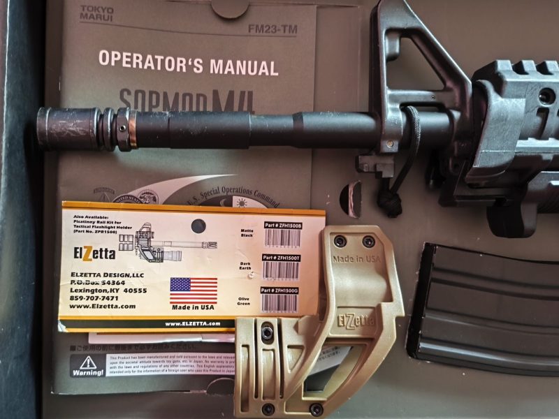 Kit para M4 (en las fotos un SOPMOD)