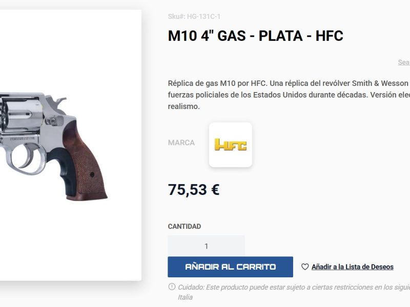 Revolver Airsoft HFC