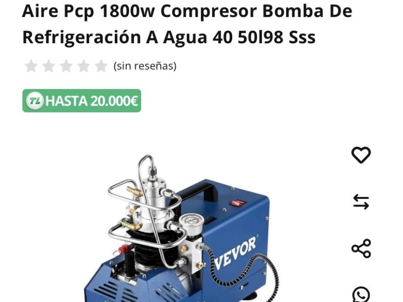 Compresor aire 300 bares