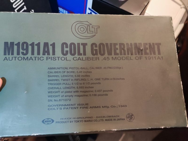 Tokio Marui M1911 Government