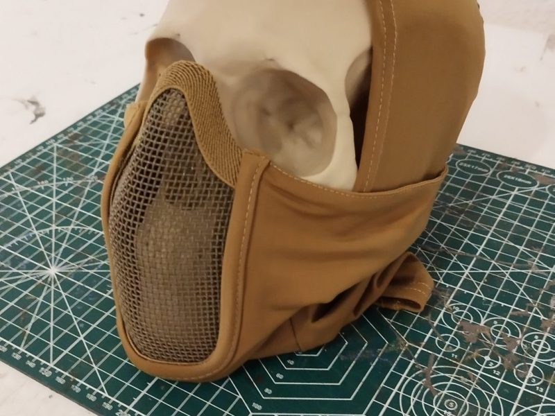 Balaclava de airsoft con protección color tan