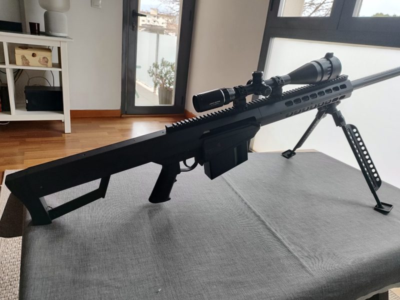 Barrett M82 Airsoft Lancer Tactical – COMO NUEVO – Solo decoración