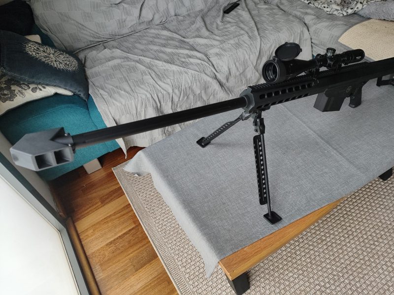 Barrett M82 Airsoft Lancer Tactical – COMO NUEVO – Solo decoración