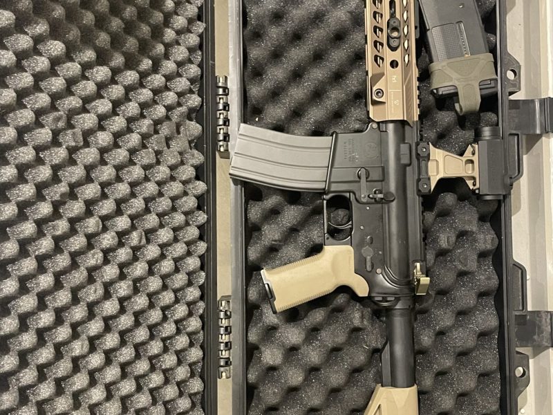 Tokyo Marui M4 MWS GBBR MK18 Style + 5 Magazines + Vector Optics + Case
