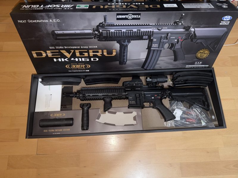 Réplica de airsoft Tokyo Marui HK 416 D Devgru.
