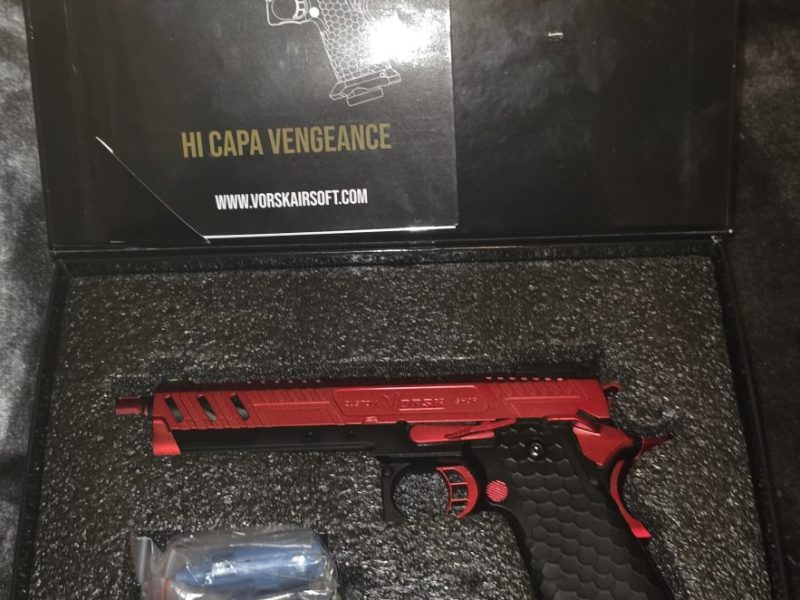 HI CAPA VENGEANCE RED BLACK GAS