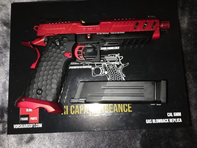 HI CAPA VENGEANCE RED BLACK GAS