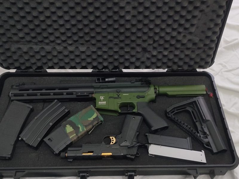 Pack Airsoft Premium: Saigo Defense Bushido + Pistola Hi-Capa + Maleta Rígida (casi nuevo)
