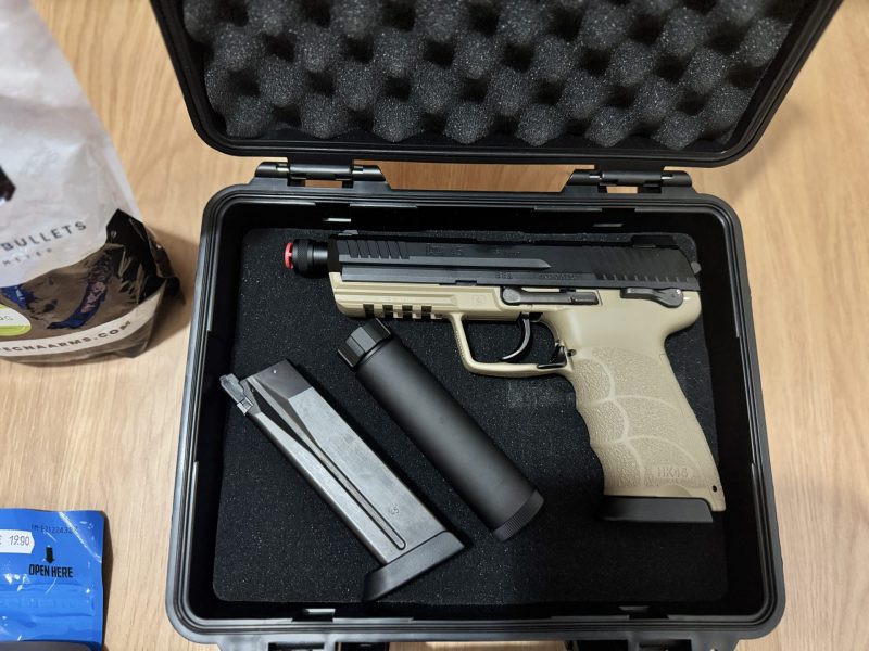 Hk 45 tactical negro-tan