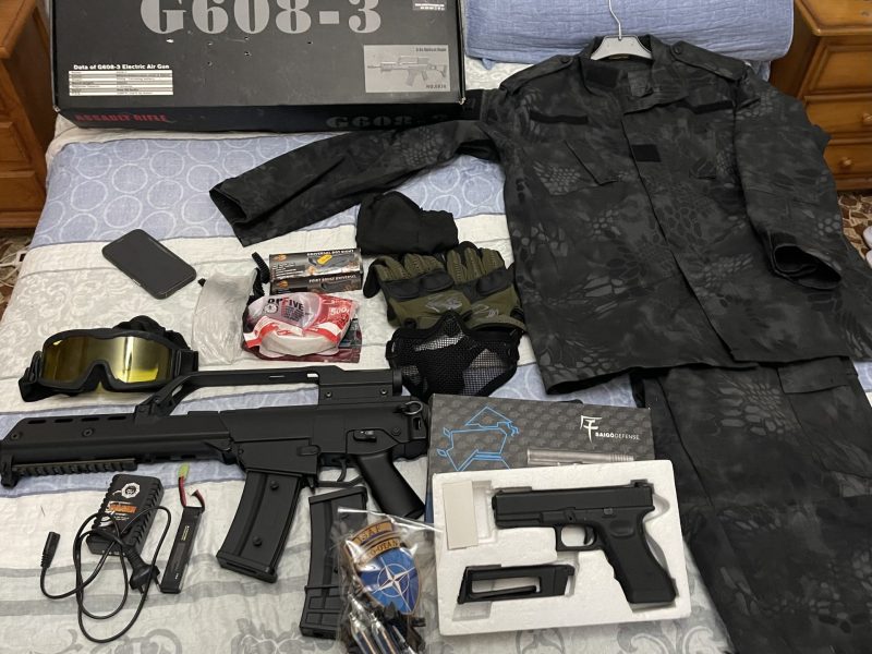🔥 PACK AIRSOFT COMPLETO – LISTO PARA JUGAR 🔥