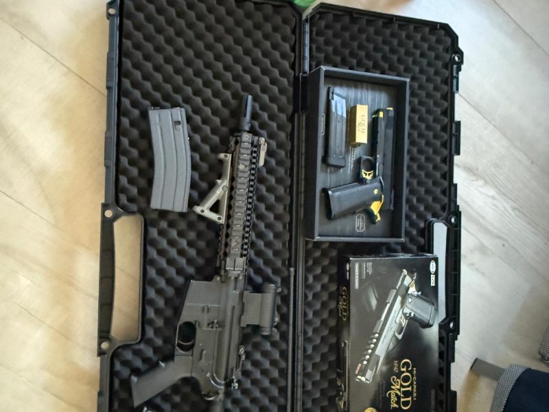 Se vende Mk 18 marui de gas y hi capa gold