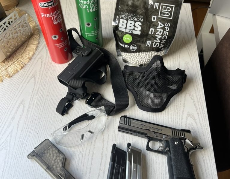 MARUI HI-CAPA 4.3 OPS TACTICAL 45 DUAL - Kit Completo Airsoft