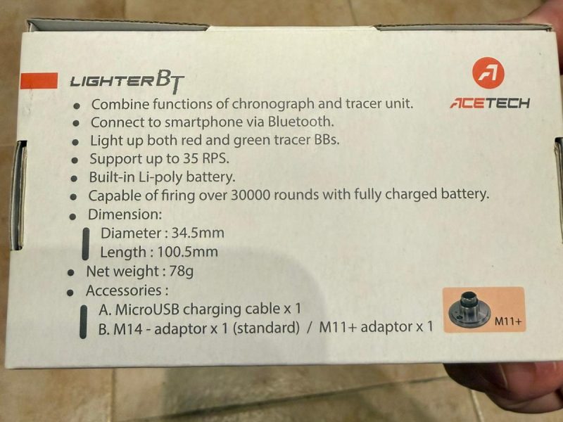 Trazador Acetech Lighter BT