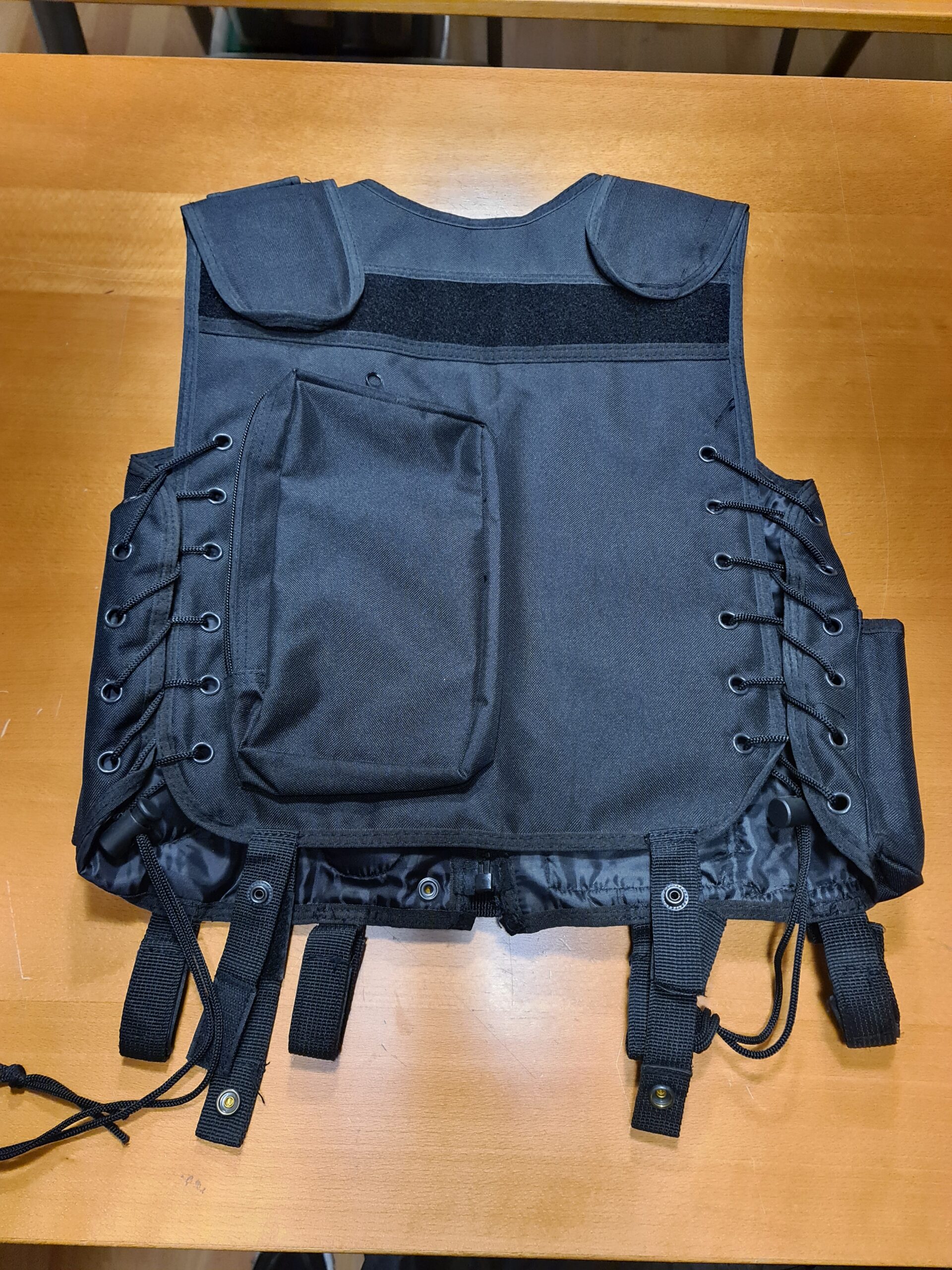 Chaleco Táctico Negro Multibolsillos