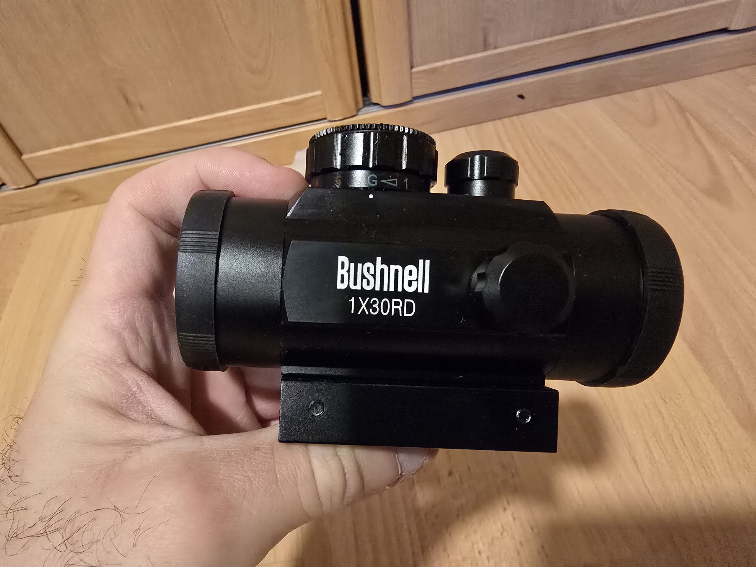 Mira telescópica Bushnell 1X30RD con punto rojo