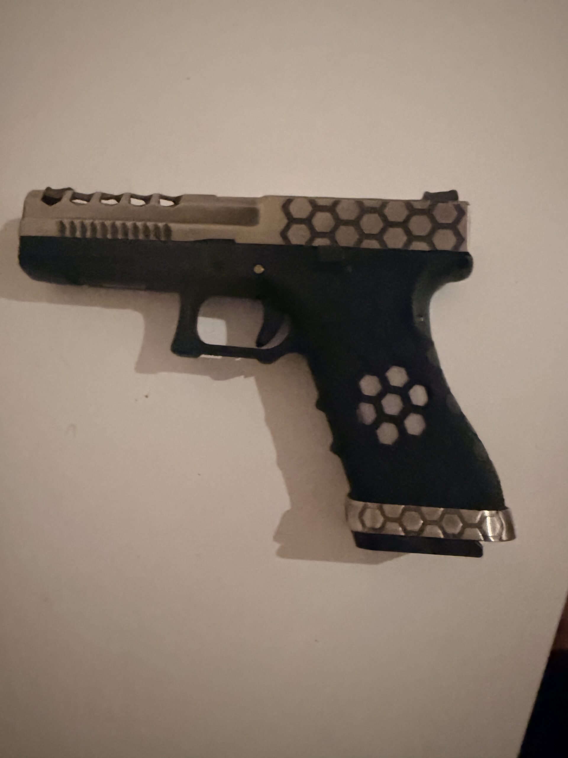 King Arms Predator Tactical Iron Shrike Silver GBB