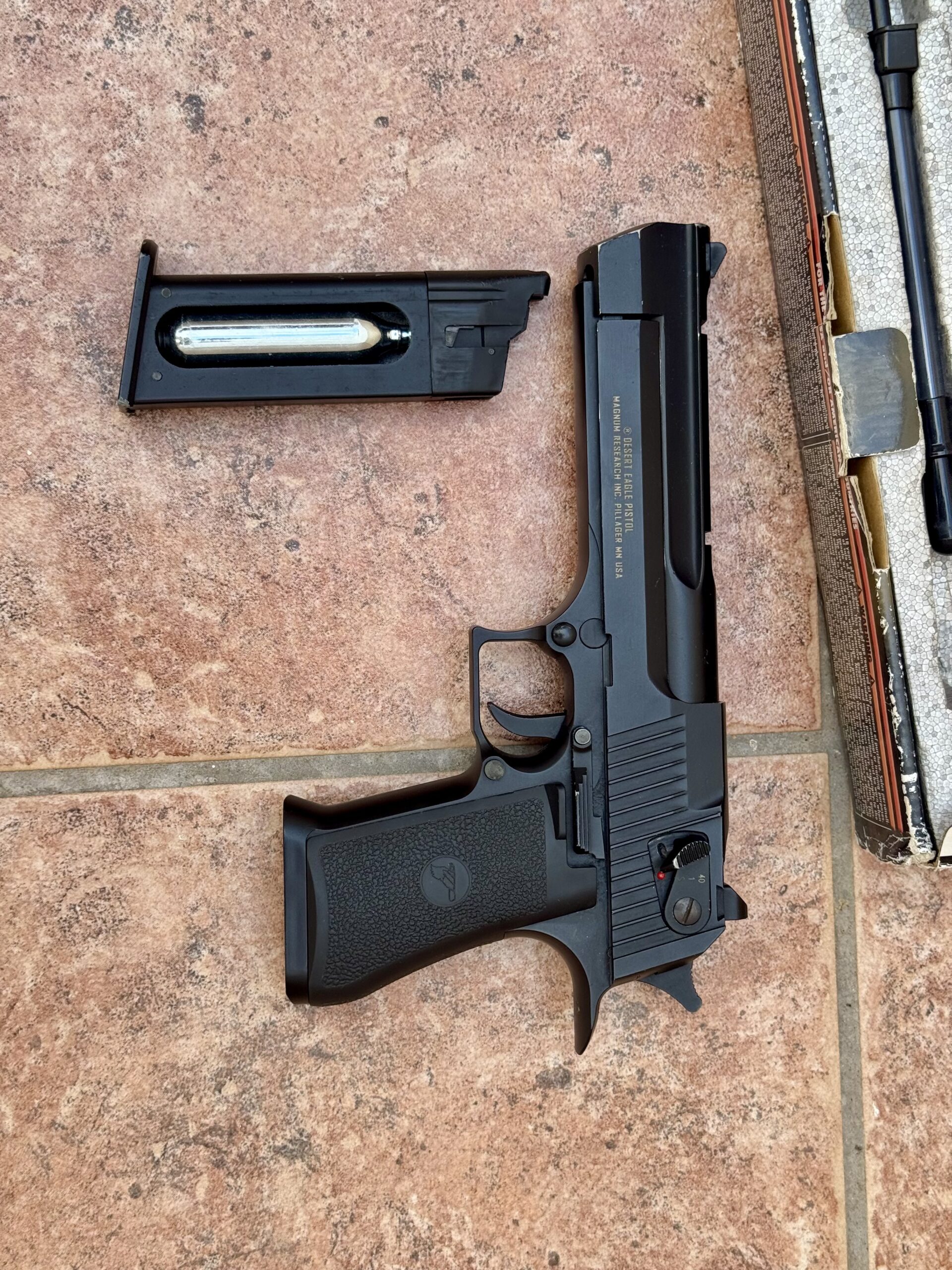 Desert eagle blowback