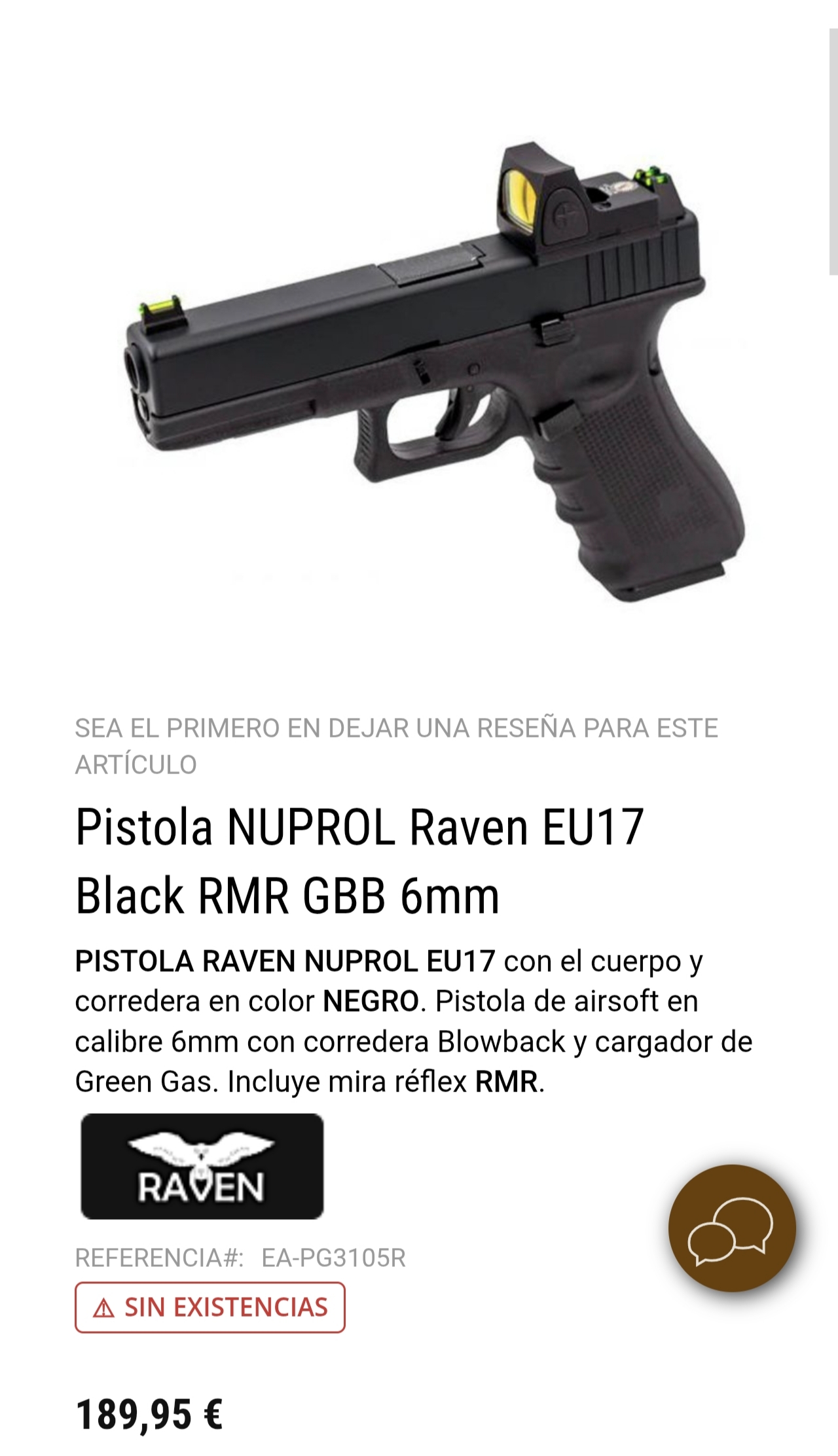 Glock 17 con RMR