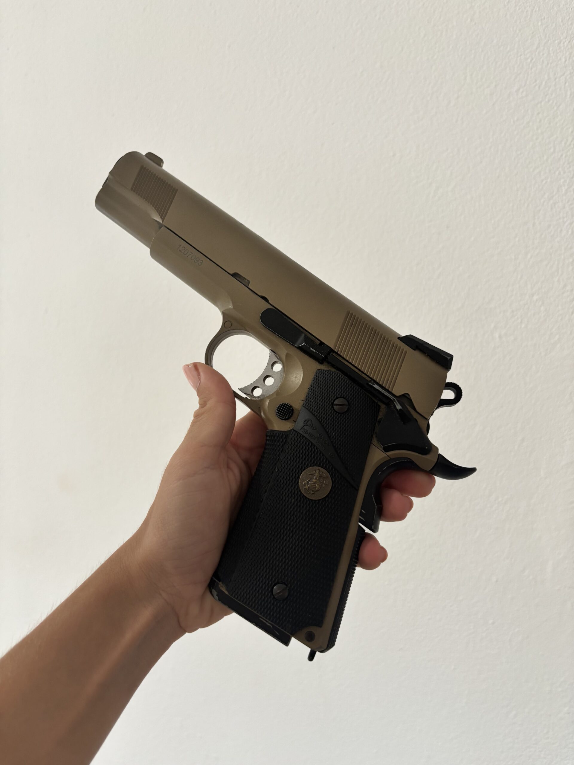KJ works 1911 MEU gas, usada en Cádiz