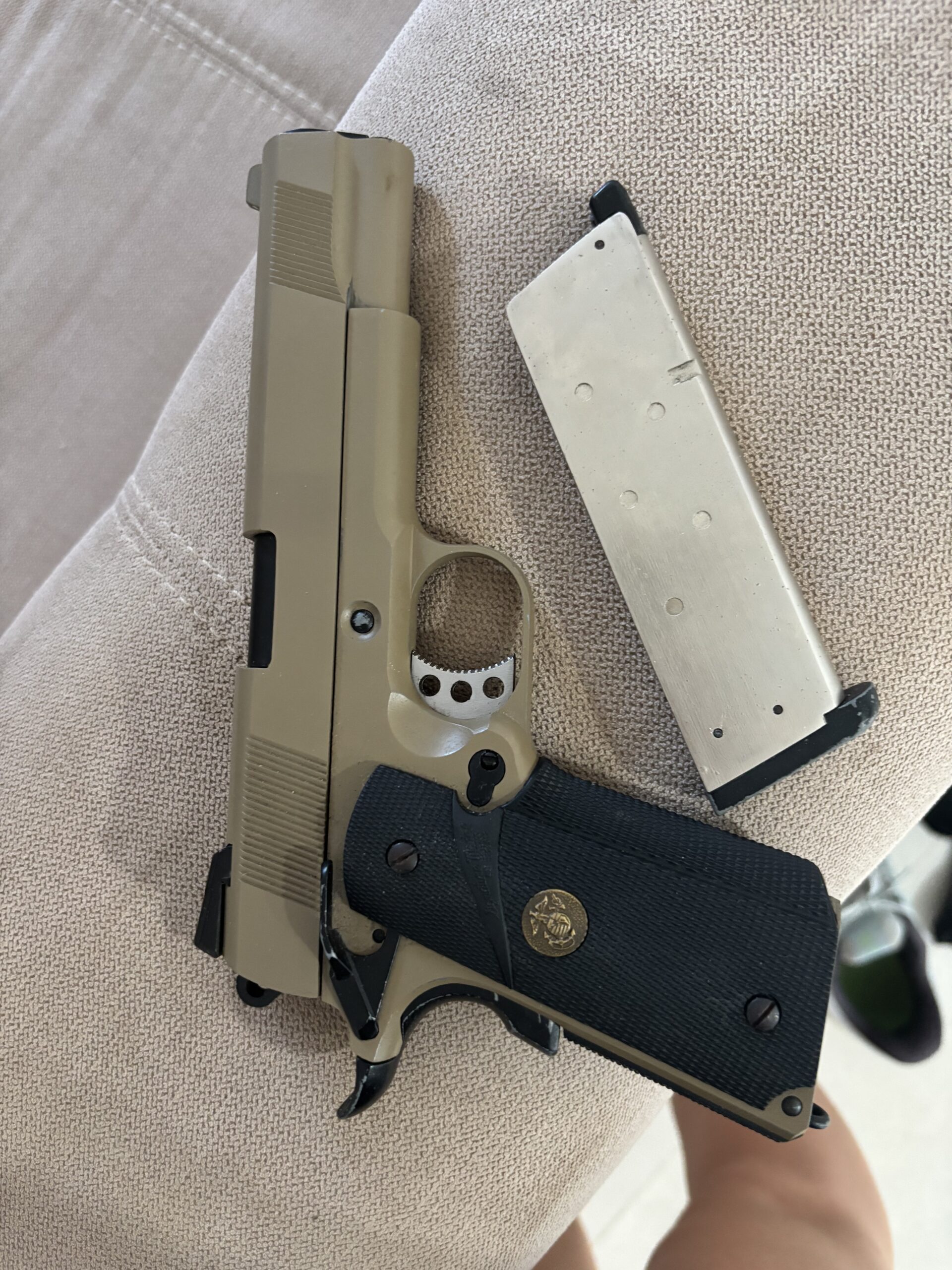 KJ works 1911 MEU gas, usada en Cádiz