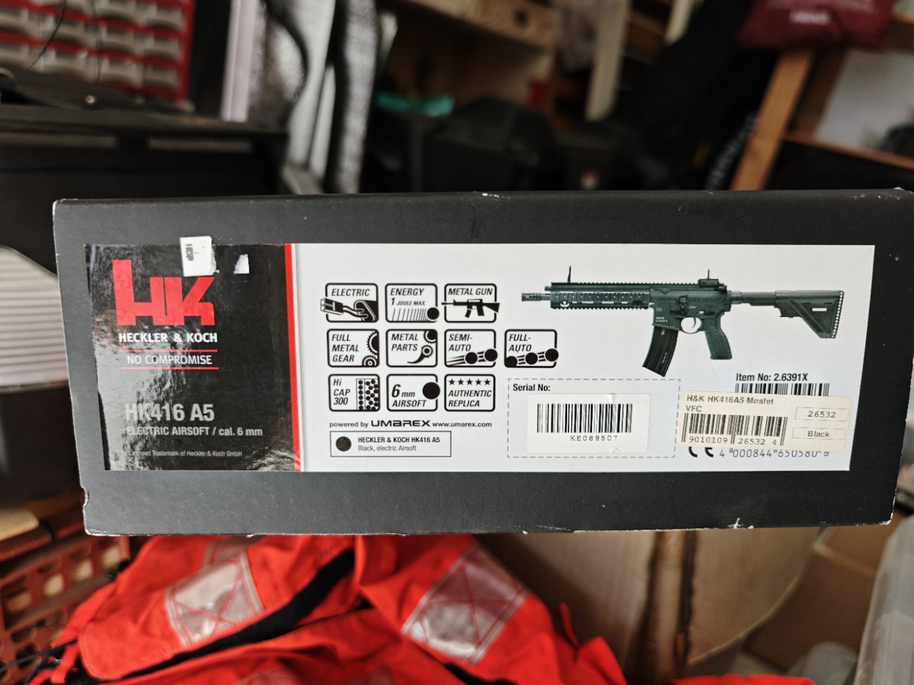 HK 416 V5 Vegaforce AEG Mejorada Usada