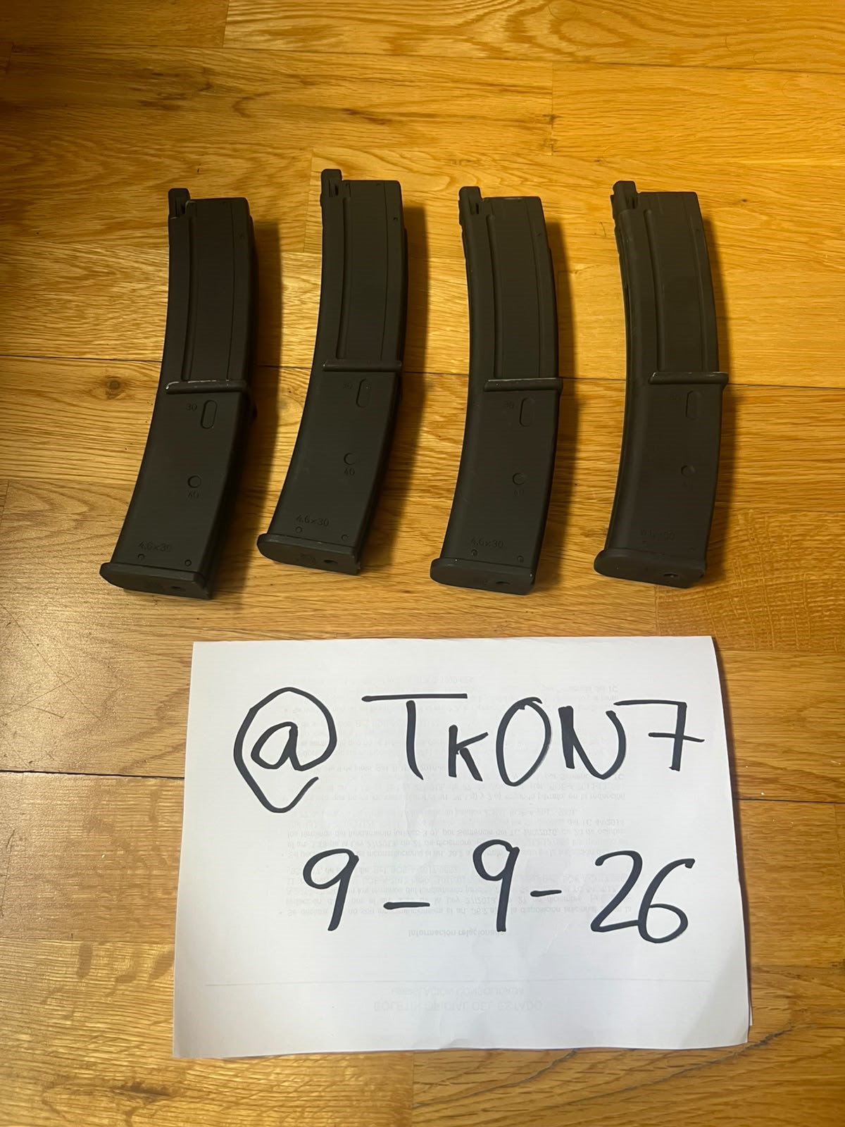 x4 cargadores TM Mp7 GBB