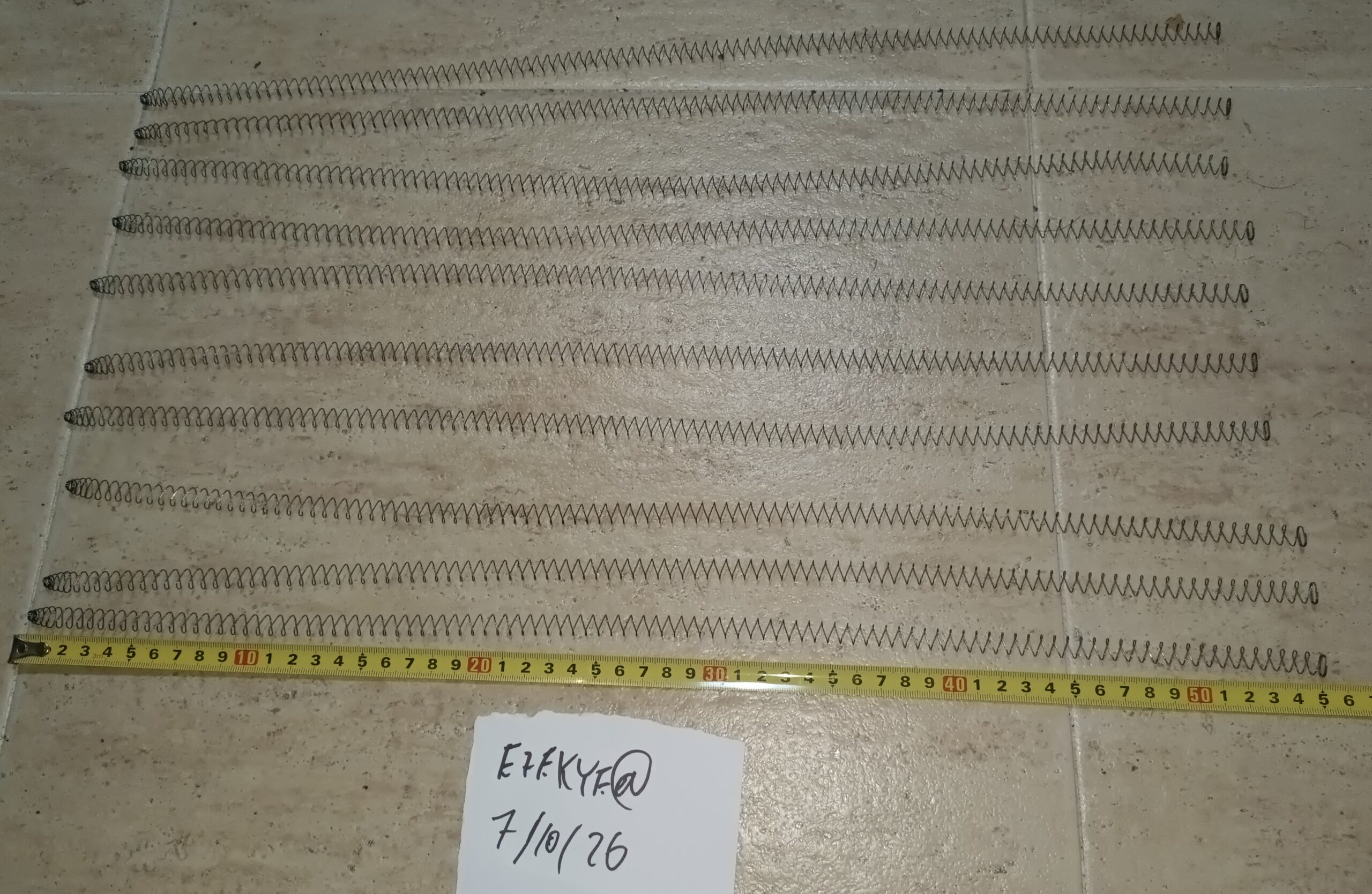 10 Muelles cargadores m4 E&L120bbs. 55cm