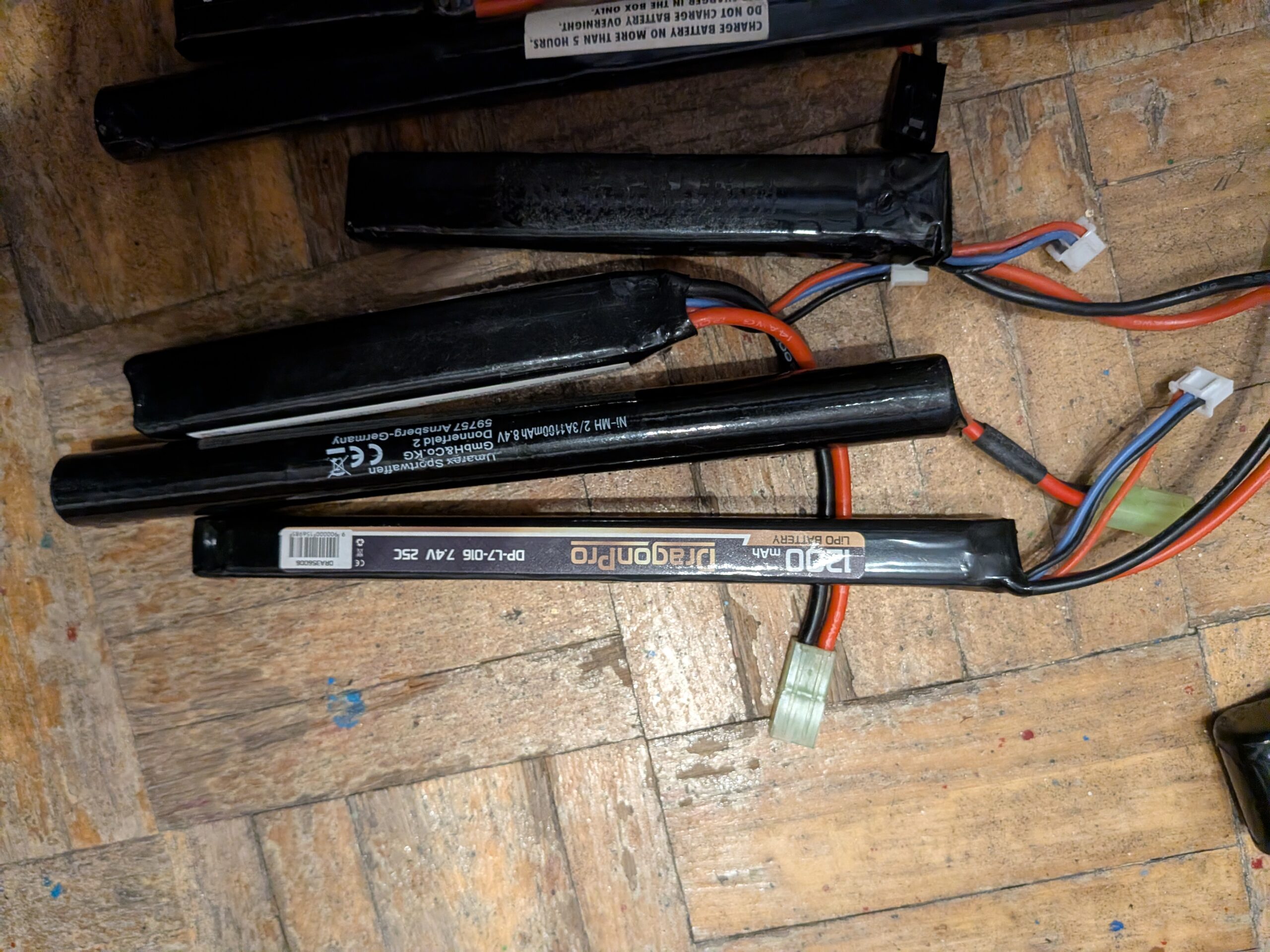 Baterías airsoft distintas replicas