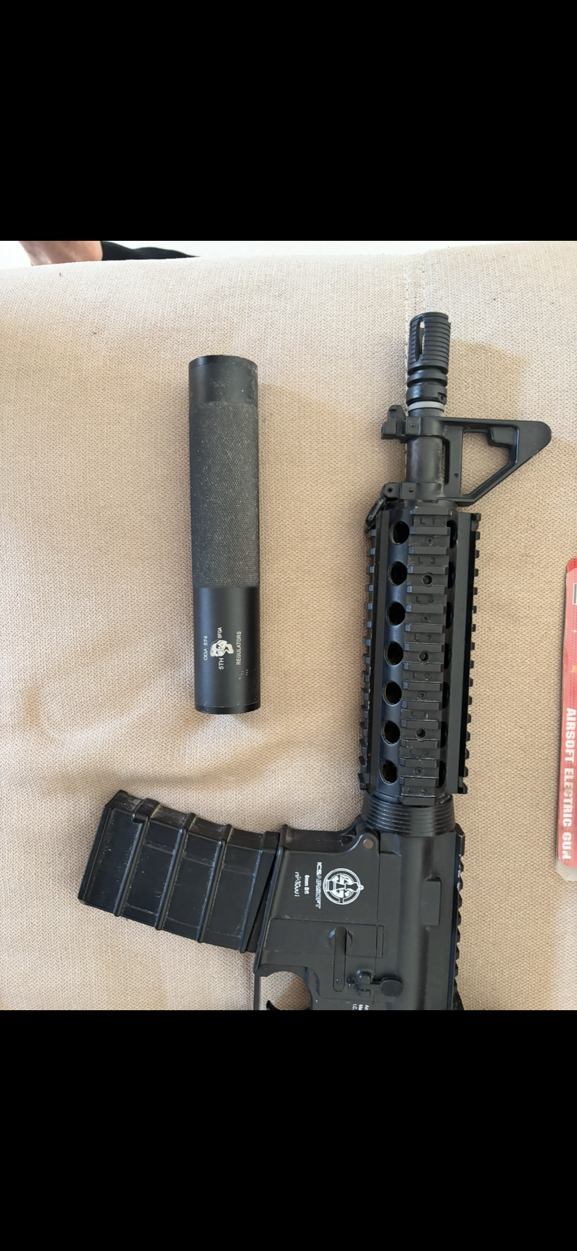 Fusil de asalto M4 usada en Cádiz